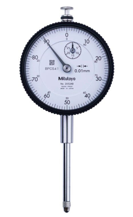 Mitutoyo 2052AB | Dial Gauge | Flat Back | ISO Type | Series 2 | Graduation 0.01mm | Range 30mm - generaltechuae