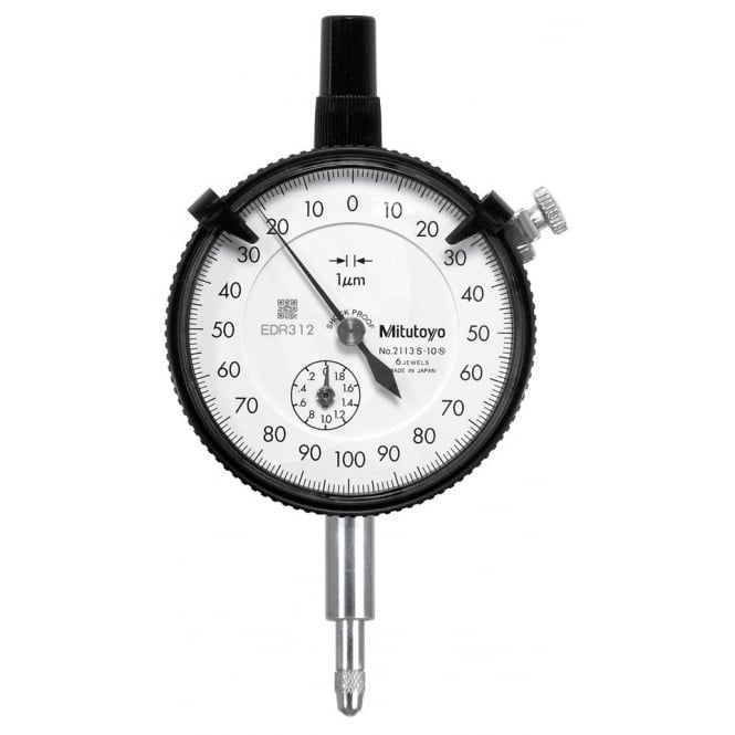 Mitutoyo 2113S-10 High Resolution Dial Indicator Range 2mm, Graduation 0.001 mm - generaltechuae