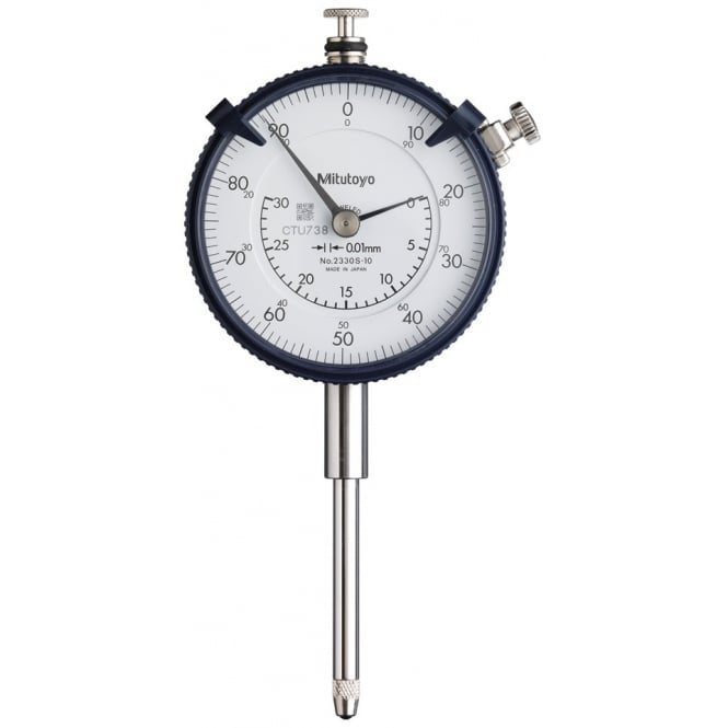 Mitutoyo 2330S-10 Long Stroke Dial Indicator Range 30mm, Graduation 0.01 mm - generaltechuae
