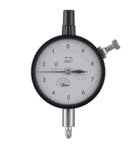 Mitutoyo 2905AB-10 | Dial Gauge | Flat Back | ANSI/AGD Type | Series 2 | Reverse Dial Face | Jewelled Bearing | Graduation 0.0001 inch | Range 0.05 inch - generaltechuae