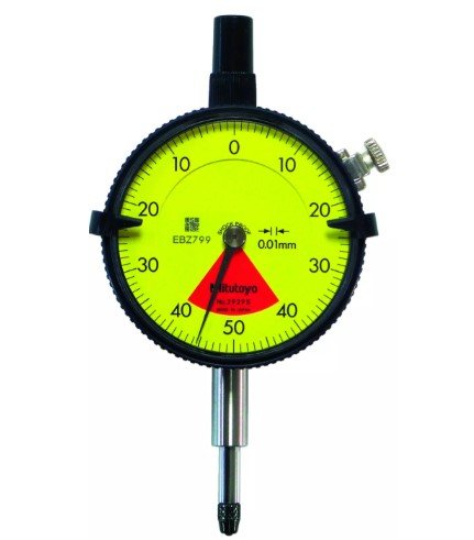 Mitutoyo 2929SB-62 | Dial Indicator | Flat Back | Series 2 | One Revolution | Graduation 0.01mm | Range 0.8 mm - generaltechuae