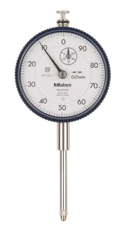 Mitutoyo 2952A | Dial Gauge | Lug Back | ISO Type | Series 2 | Reverse Dial Face | Graduation 0.01mm | Range 30mm - generaltechuae