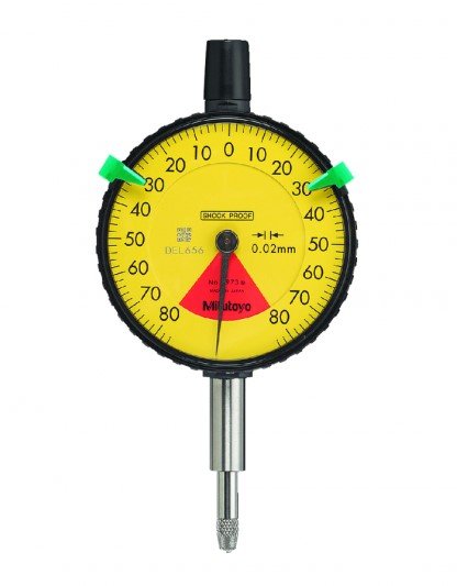 Mitutoyo 2973TB | Dial Indicator | Flat Back | Series 2 | One Revolution | Graduation 0.02 mm | Range 1.6 mm - generaltechuae
