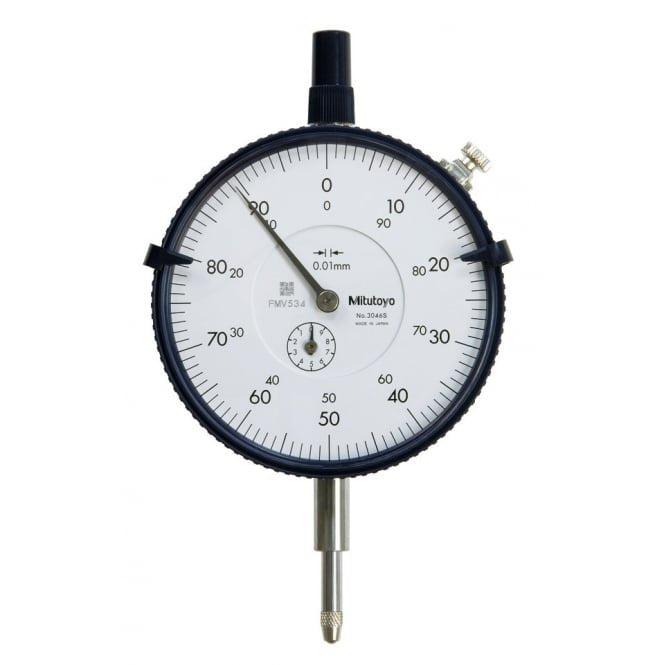 Mitutoyo 3046S Large Diameter Dial Indicator Range 10mm, Graduation 0.01 mm - generaltechuae
