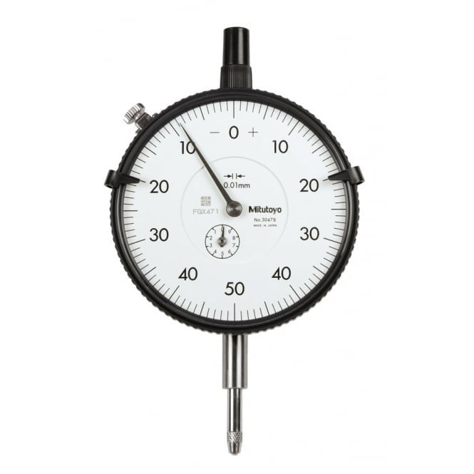 Mitutoyo 3047S Large Diameter Dial Indicator Range 10mm, Graduation 0.01 mm - generaltechuae