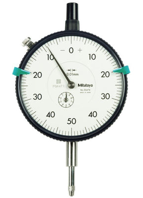 Mitutoyo 3047SB | Dial Indicator | Flat Back | Series 3 | Graduation 0.01 mm | Range 10 mm