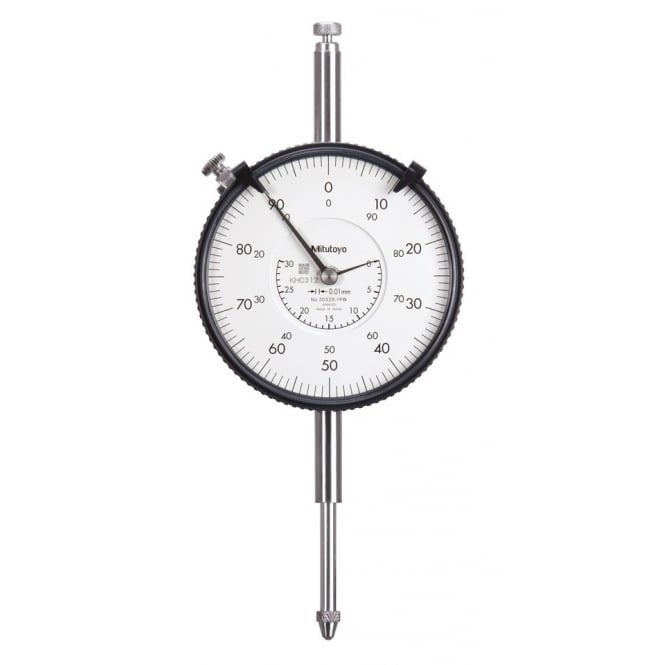 Mitutoyo 3052S-19 Long Stroke Large Diameter Dial Indicator, Range 30mm, Graduation 0.01 mm - generaltechuae