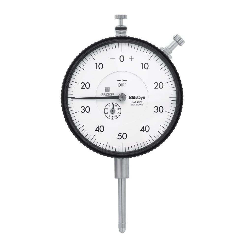 Mitutoyo 3417S Large Diameter Dial Indicator, Range 1", Graduation .001" - generaltechuae