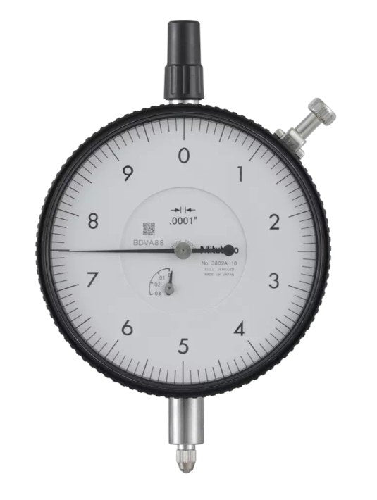 Mitutoyo 3802A-10 | Dial Gauge | Lug Back | ANSI/AGD Type | Series 3 | Jewelled Bearing | Graduation 0.0001 inch | Range 0.025 inch - generaltechuae