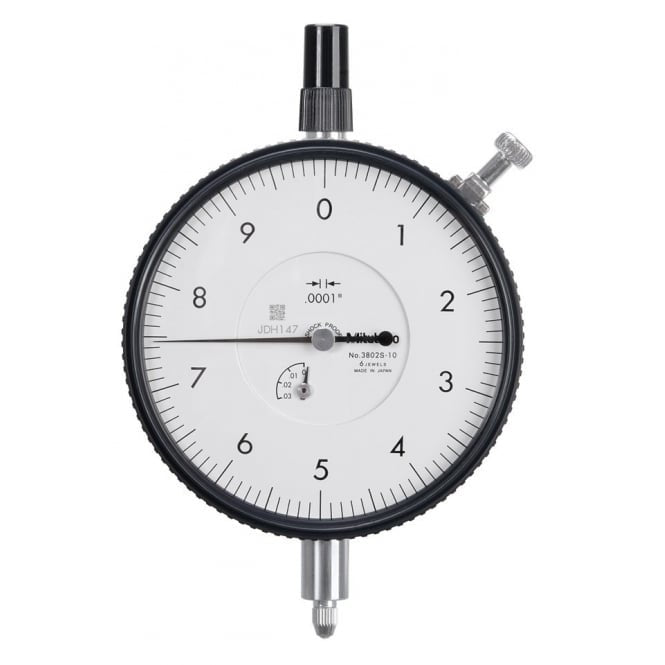 Mitutoyo 3802S-10 Large Diameter Dial Indicator Range  0.025", Graduation .0001" - generaltechuae