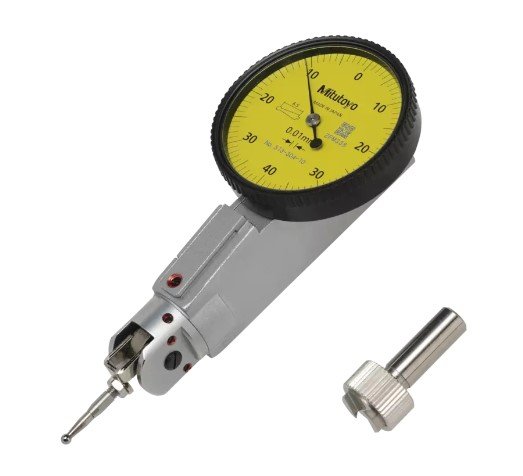 Mitutoyo 513-304-10T | Dial Test Indicator | Universal Type | Series 513 | Full Set | Swivel Clamp | Stem 4/8 mm | Graduation 0.01 mm | Range 0.8 mm - generaltechuae