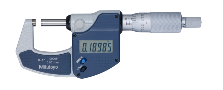 Mitutoyo  293-831-30 | Digital Micrometer | Inch/Metric Range 0 - 1" (0 - 25.4 mm) | w/o Data Output, Ratchet Stop - generaltechuae