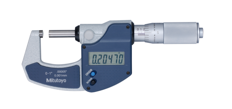 Mitutoyo 293-832 Digital Micrometer, Inch/Metric 0-1", w/o Data Output - generaltechuae