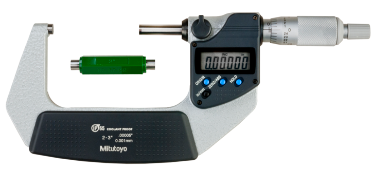 Mitutoyo 293-342-30 | Digital Micrometer IP65 | Inch/Metric Range 2 - 3" (50.8 - 76.2 mm) | w/o Output