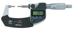 Mitutoyo 331-353-30 Digital Spline Micrometer IP65 Inch/Metric, 2-3", 3mm Measuring Face - generaltechuae