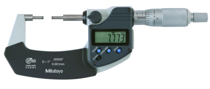 Mitutoyo 331-354-30 Digital Spline Micrometer IP65 Inch/Metric, 3-4", 3mm Measuring Face - generaltechuae