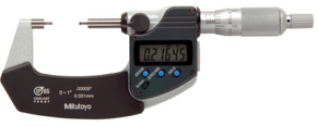 Mitutoyo 331-362-30 Digital Spline Micrometer IP65 Inch/Metric, 1-2", 2mm Measuring Face - generaltechuae