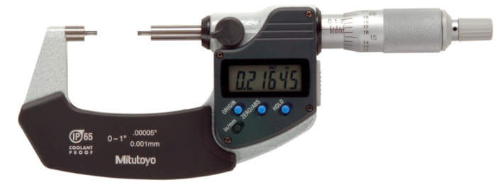 Mitutoyo 331-364-30 Digital Spline Micrometer IP65 Inch/Metric, 3-4", 2mm Measuring Face - generaltechuae
