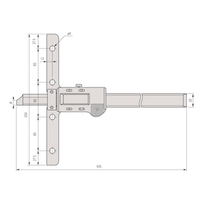 Mitutoyo 571-217-10 ABSOLUTE Digimatic Depth Gauge 0-1000mm / 0-40", Resolution 0.01 mm (.0005") - generaltechuae