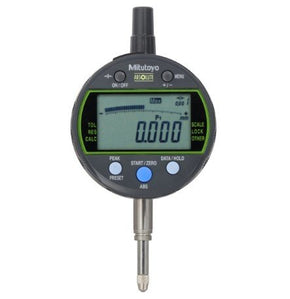 Mitutoyo 543-300-10 | Digital Indicator | Series 543 | Type Peak Hold ID-C | Digital Step 0.001 mm | Hysteresis 0.002 mm | Range 12.7 mm | Diameter 8 mm | Weight 180 g