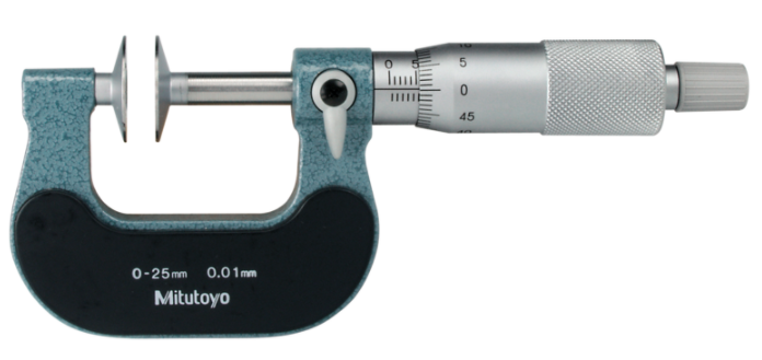 Mitutoyo 123-102 Disc Micrometer, Hardened Steel Disks 25-50mm, Disk=20mm - generaltechuae