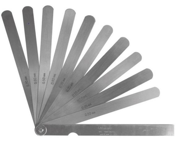 Mitutoyo  184-308S Feeler Gauge 10 Leaves 0.05 0.8mm - generaltechuae