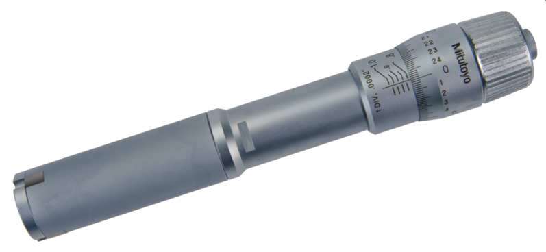 Mitutoyo 368-866, 3-Holtest (Type II) Three-Point Bore Micrometer Economy Type, Range .8 - 1" , Graduation.0002" - generaltechuae