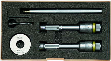 Mitutoyo 368-912 3-Point Internal Micrometer Holtest Set 12-20mm (2 pcs.) - generaltechuae