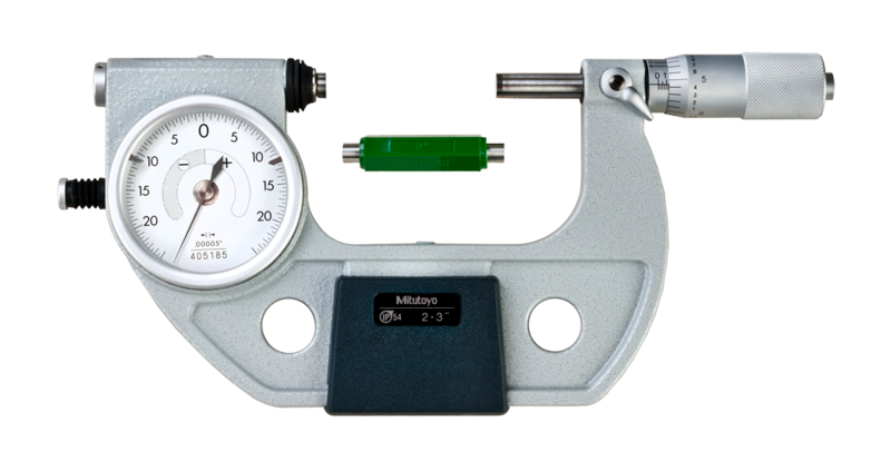 Mitutoyo 510-133 Indicating Micrometer with Button Left 2-3" - generaltechuae