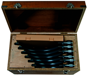 Mitutoyo 103-906 | Outside Micrometer Set | Ratchet Stop | 6-12 Range, 0.001" Graduation (6 Piece Set) - generaltechuae