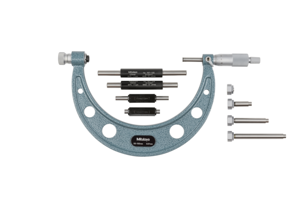 Mitutoyo 104-162 | Interchangeable Anvil Micrometer | Range 2 - 6 inches | Graduation 0.001" - generaltechuae