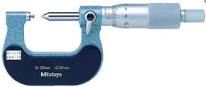 Mitutoyo 125-113 Screw Thread Micrometer 50-75mm, 2-3mm/13-9TPI - generaltechuae