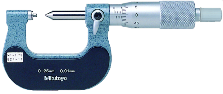Mitutoyo 125-115 Screw Thread Micrometer
50-75mm, 5.5-7mm/4.5-3.5TPI - generaltechuae