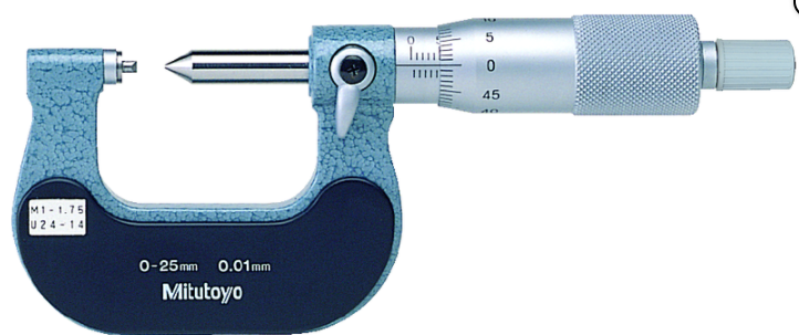 Mitutoyo 125-116 Screw Thread Micrometer
75-100mm, 0.6-0.9mm/44-28TPI - generaltechuae