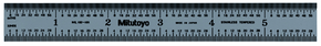 Mitutoyo 150mm/6, Metric/Inch Steel Rule - generaltechuae