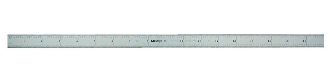 Mitutoyo 182-141 | Steel Rule | Wide Rigid Rule | Series 182 | Accuracy ±0.006 inch | Width 0.75 inch | Range 0 to 18 inch - generaltechuae