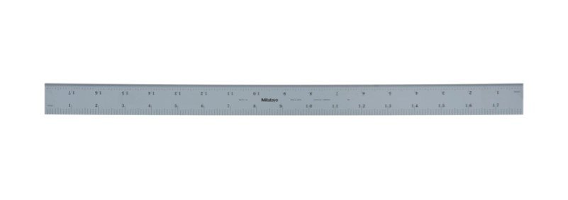 Mitutoyo 182-143 | Steel Rule | Wide Rigid Rule | Series 182 | Accuracy ±0.006 Inch | Width 0.813 Inch | Range 0 to 18 Inch - generaltechuae