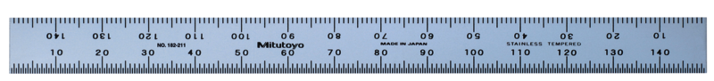 Mitutoyo 182-211, Range 150mm Metric Steel Rule