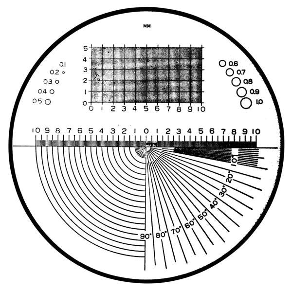 Mitutoyo 183-105 | Reticle | For Pocket Comparators | Series 183 - generaltechuae