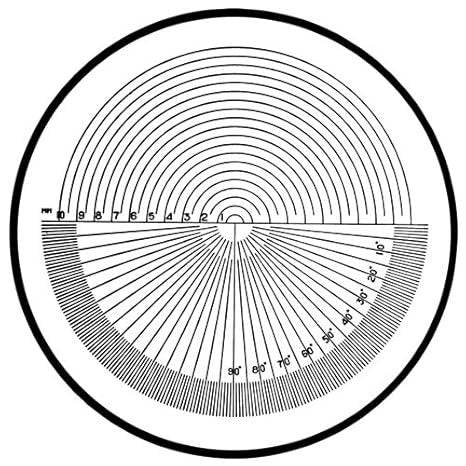Mitutoyo 183-110 | Reticle | No.9 | For Pocket Comparator | Series 183