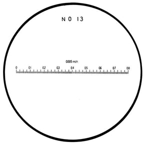 Mitutoyo 183-114 | Reticle | No.13 | For Pocket Comparator | Series 183