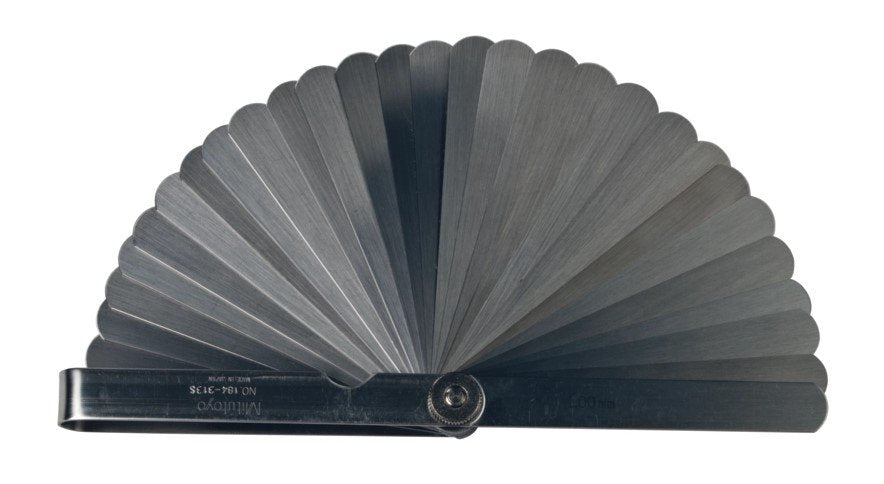 Mitutoyo 184-313S | Thickness or Feeler Gauge | Series 184 | Number of Leaves 28 | Blade Length 100 mm | Range 0.05 to 1 mm - generaltechuae