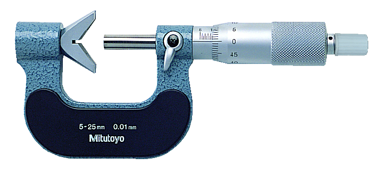 Mitutoyo 114-161 3 Flute V-Anvil Micrometer 1-15mm - generaltechuae