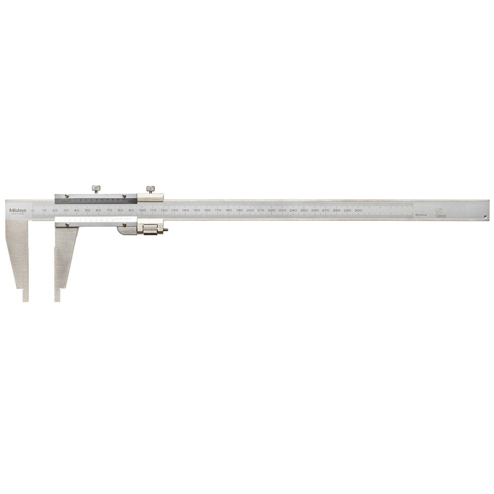 Mitutoyo 160-127 Nib Jaw Fine Adjustment Vernier Caliper 0-300mm, Graduation 0.02 mm