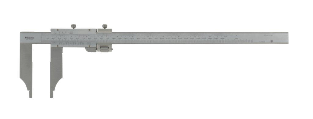 Mitutoyo 534-101 | Vernier Caliper | Series 534 | With Long Jaw and Fine Adjustment | Graduation 0.05 mm | Accuracy ±0.07 mm | Range 0 to 300 mm | Weight 400 g