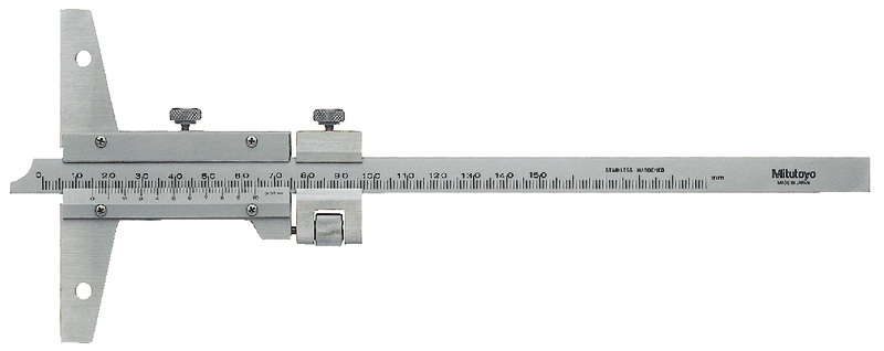 Mitutoyo 527-102 Vernier Depth Gauge 0-200mm, Graduation 0.02 mm - generaltechuae