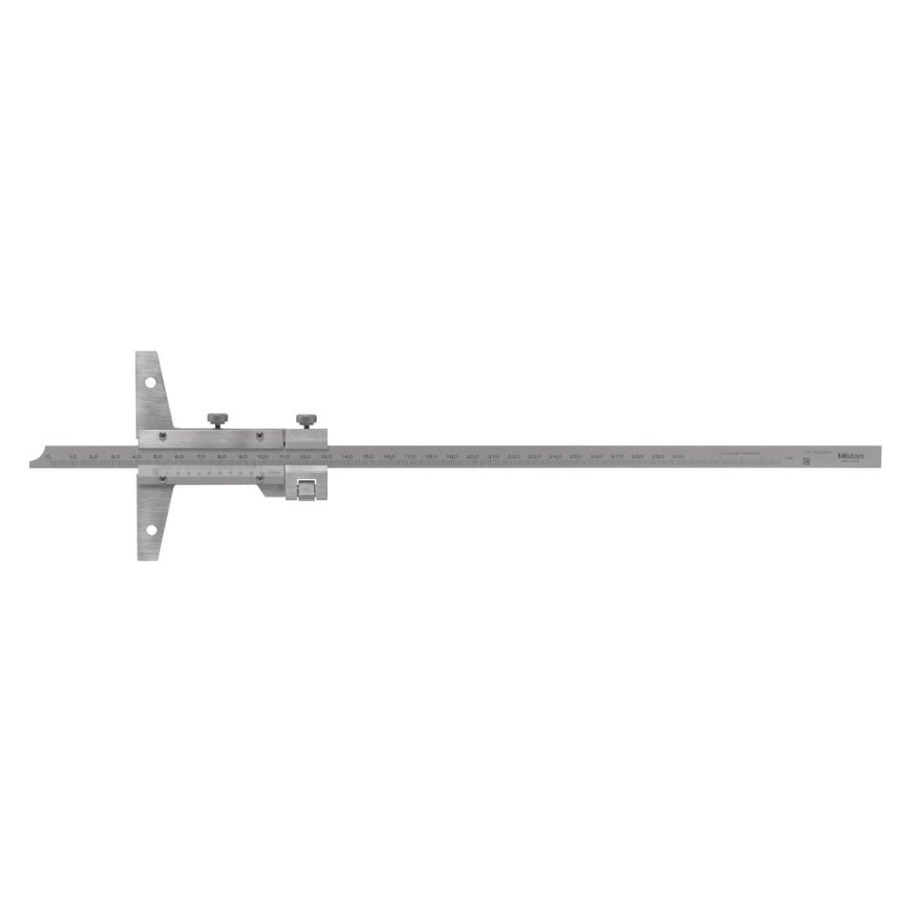 Mitutoyo 527-103 Vernier Depth Gauge 0-300mm, Graduation 0.02 mm - generaltechuae