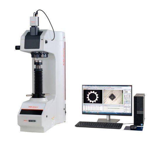 Mitutoyo 810-448-11-BSET | Semi Automatic Vickers Hardness Testing Machine | HV-120 B-Type Set | Operation Temperature 5 to 40°C | Vibration Frequency 10Hz or Lower | Mass 57.1 kg