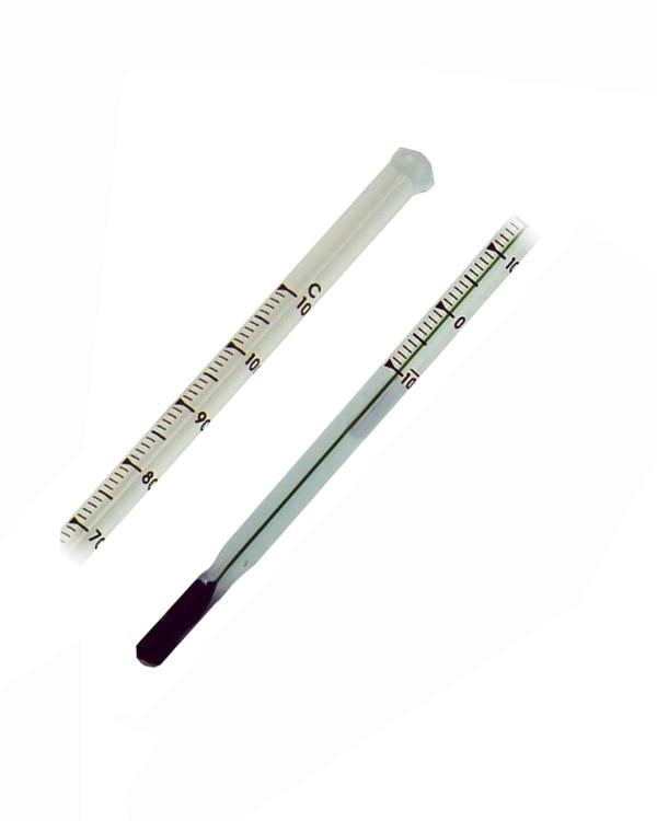 Brannan 46/323/5 | Initial Brand Laboratory Thermometer | -10 to +110 °C, 200 mm, green filling, 76 mm immersion - generaltechuae