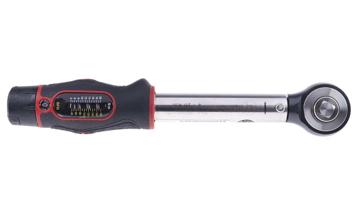 Norbar 13901 Torque Tools Click Torque Wrench, 4 → 20Nm, 1/2 in Drive, Square Drive - generaltechuae